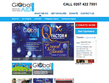 Tablet Screenshot of globalaid.org.uk
